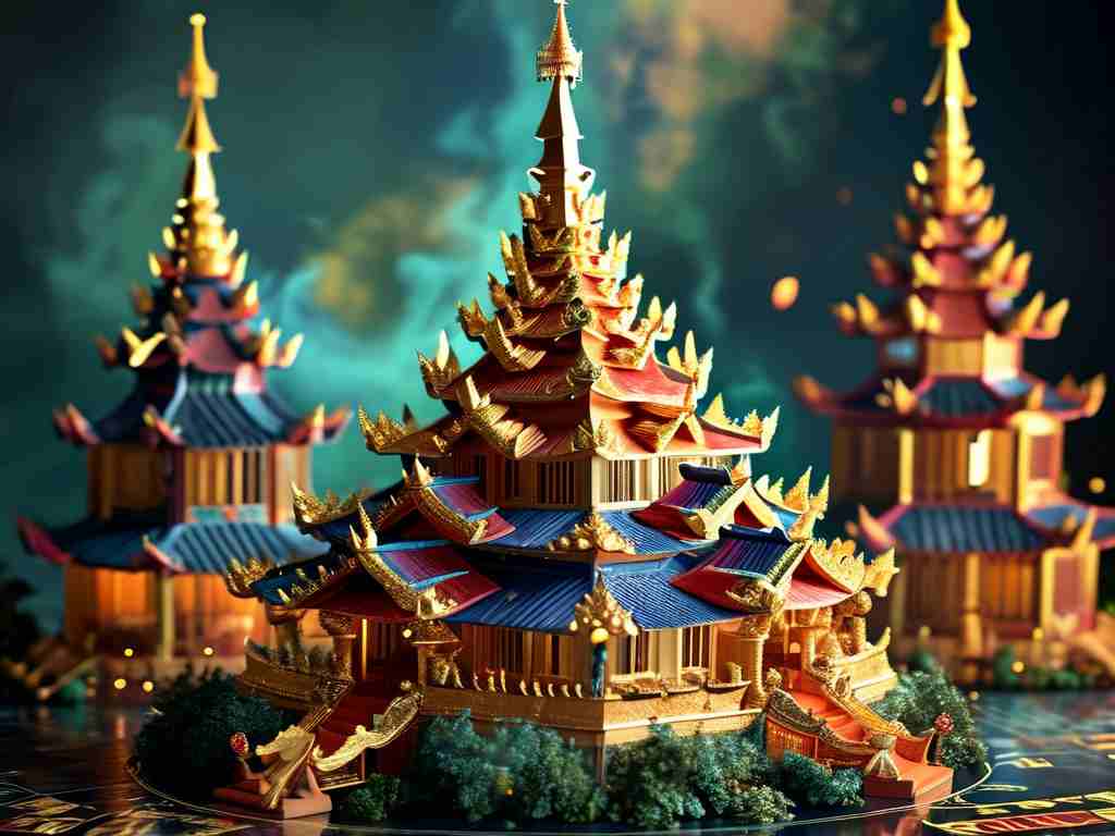 Khám phá nghi thức rút thẻ cầu may độc đáo tại Tháp Vàng Tiểu Mông Lạp